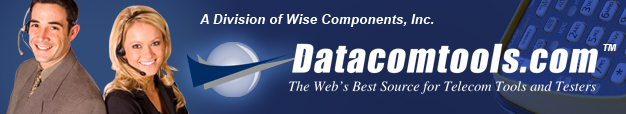 Datacomtools features a full line of telecom tools such as cable testers, cat5 cable testers, crimp tools, punchdown tools, fiber optic test equipment and connectors, plus thermal label printers and more.
